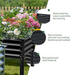 Land Guard Galvanized Raised Garden Bed with Legs, 96×24×32in Raised Garden Beds Outdoor with Drainage Holes, Planter Boxes Outdoor for Backyard, Patio, Balcony, 1200lb Capacity, Gray - Image 3