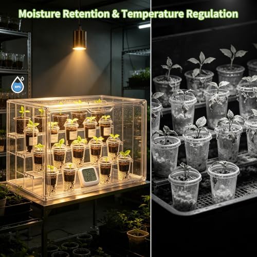 Mini Greenhouse Indoor with Magnetic Door,Tabletop Greenhouse - Image 4