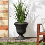 Arcadia Garden Products PSW DB51BK Hamilton Urn, 18 by 22", Black - Image 6