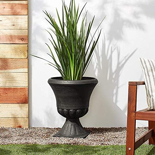 Arcadia Garden Products PSW DB51BK Hamilton Urn, 18 by 22", Black - Image 6