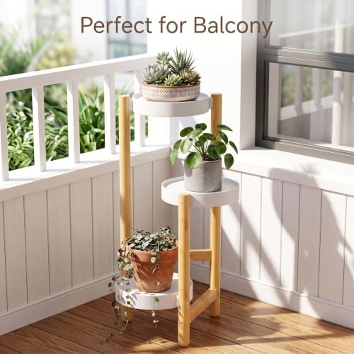 APRTAT 3-Tier Tall Bamboo Plant Stand for Indoor Plants - Image 7