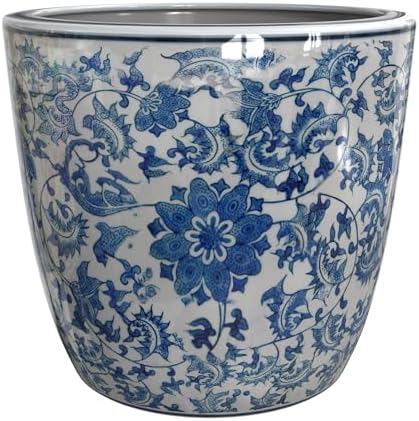 Red Lantern 6" Planter - Blue and White Floral by RedLantern