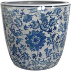 Red Lantern 6" Planter - Blue and White Floral by RedLantern
