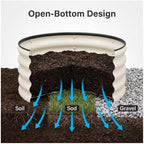 SnugNiture 3 Pcs 2x2x1ft Round Galvanized Raised Garden Bed Kit Outdoor, Metal Planter Box for Planting Plants Vegetables, White - Image 6