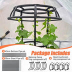 65 Inch Garden Trellis for Climbing Plants Outdoor, Mushroom Top Trellis for Potted Plants, Vines, Roses, Clematis, and Vegetables, Plant Trellis Support 2 Pack - Image 6