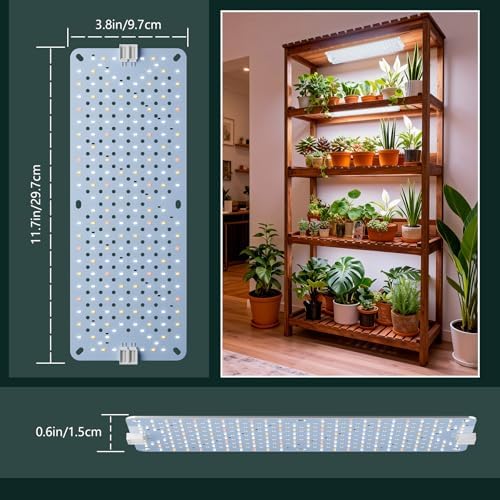 6-Pack Grow Lights for Indoor Plants, Full Spectrum LED with Timer - Image 7