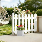 Kante Small Square White Concrete Planter 10" W, Outdoor - Image 4