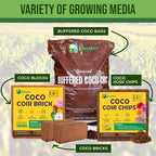 Envelor Coco Coir Brick 1.5 Lb Coconut Fiber Indoor Plant Soil 3 Pack - Image 6