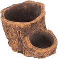 SHINEOFI Tree Stump Planter Brown Cement Pot for Succulent Cactus by Unknown