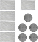 SHINEOFI 50pcs Round Fiberglass Planter Mesh Drainage Screen Pads for Pots by Unknown