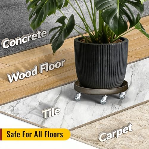HOLKIE 20" Plant Stand with Wheels丨Total Capacity 480 lbs - Image 5