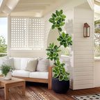 GarveeHome Fiddle Leaf Fig Tree Artificial Indoor with Sphere Planter - Image 6