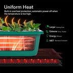 VIVOSUN 2 Pack Durable Waterproof Seedling Heat Mat 10" x 20.75" - Image 5