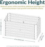 Sunnydaze Rectangle Galvanized Raised Garden Bed for Vegetables & Flowers - Image 6