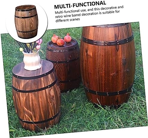 Spirits Barrel Succulent Pot Bar Barrel Flower Bucket Wood Whiskey Trim Decoration en Succulents Plant - Image 6