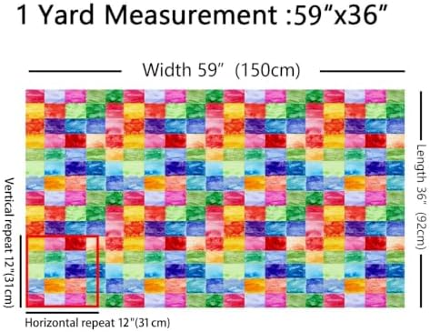 Check Upholstery Fabric for Chairs, Colorful Plaid Fabric By The Yard, - Image 5