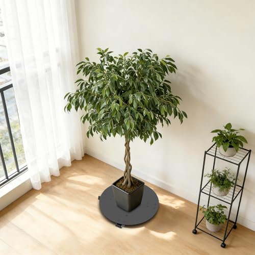 Round Plant Caddy with Wheels, Heavy Duty 500lbs Steel Rolling Cart - Image 5
