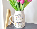 Pofily Mamaw Plant Pot, Mamaws Birth Month Garden Flower Vase, Mamaws Garden, Mamaw Flower Vase, Mamaw Gars Den, Customized Flower Garden Vase Gift for Mom Nana Mimi Grandma Mom Mommy - Image 3