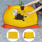 Repotting Mat Planting Mat Gardening Potting Pad Foldable Garden Plant Flower Pot Transplanting Waterproof Mats Plant Accessories 50cm-66cm(66x66cm-Yellow) - Image 3