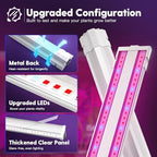 FREELICHT 4Pack 4FT Grow Light for Indoor Plants, 60W=350W, Red Blue - Image 5