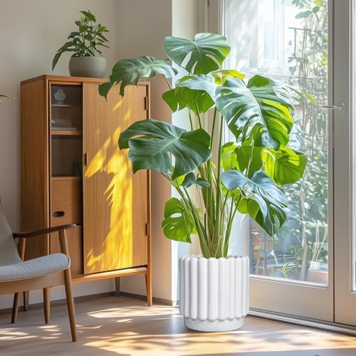 Ceramicfor Ceramic Flower Pot, 12 Inch, White - Image 4