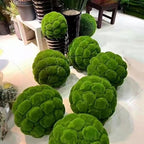 Artificial Plant Topiary Ball Dia 16in, Faux Moss Balls Decorative, Round Faux Moss Balls Outdoor, Green Grass Decorative Balls, Artificial Grass Fake Plants for Backyard Garden - Image 4