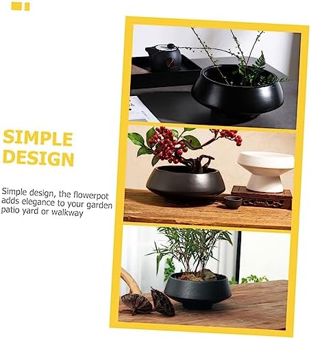 Sosoport Creative Ceramic Flowerpot for Succulents and Cacti Nordic Minimalist Design Lightweight Indoor Planter for Home and Garden for and Bonsai Plants - Image 6