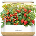 inbloom Hydroponics Growing System 12 Pods, Indoor Herb Garden with LEDs Full-Spectrum Plant Grow Light, Water Shortage Alarm, Automatic Timer, Height Adjustable,Gardening Gifts for Women, White by inbloomgarden