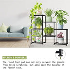 Metal Plant Stand Indoor Metal Plant Stands Outdoor Tiered Plant Shelf for Multiple Plants, 3 Tiers 7 Potted Ladder Plant Holder Table Plant Pot Stand for Window Garden Balcony Living Room - Image 6