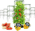6 Pack 41" Square Tomato Cages for Garden - Large Tomato Trellis Stakes by K-BRANDS