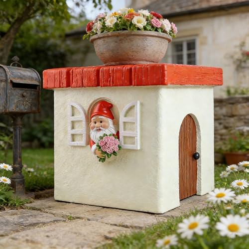 Decorative Roman Column Pedestal, English Rosette Indoor Outdoor Sculptural Garden Plinth Base Statue Riser, Weatherproof Sturdiness Plinth Base Statue Riser for Statues, Flower Pots, Decor, Cast Stone Resin (1454) - Image 7