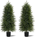 5 ft Artificial Topiary Cedar Trees Set of 2 for Outdoor by MavissDiary
