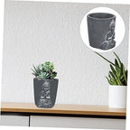 Toyvian Cement Buddha Statue Succulent Planter for Home Gardening Decor - Image 6
