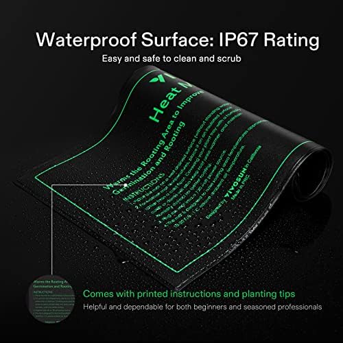 VIVOSUN 2 Pack Durable Waterproof Seedling Heat Mat 10" x 20.75" - Image 4