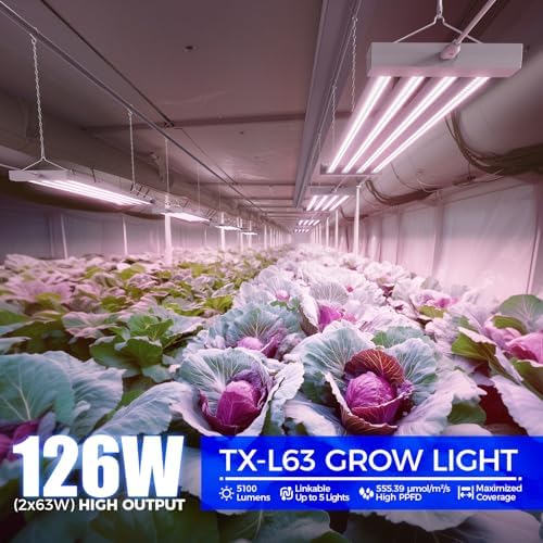 Barrina TX-L63 3FT LED Grow Light, 126W (2 x 63W), 4 Panels Wider Coverage - Image 2