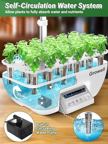 Growell Hydroponics Growing System, 17 Pods Large Indoor Garden with 2 Fans - Image 3