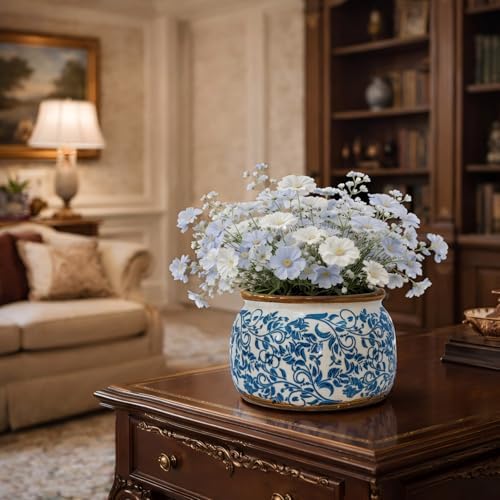 Vintage Ceramic Flower Pot, 9in, with Drainage & Filter - Image 5