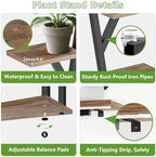 Plant Stand Indoor with Grow Lights - 10 Tiered Plant Shelf with 2 Removable Drawers, 65" Tall Plant Shelf with Grow Light Holds 13 Pot Plants, Christmas Tree Shaped Plant Stand for Home, Living Room - Image 7