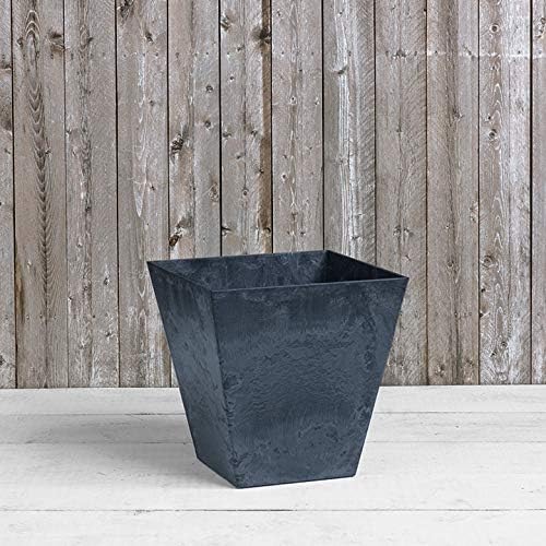 Novelty 35188 Square Ella Planter, Black, 18-Inch - Image 2