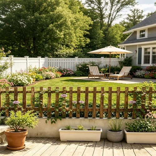 Pack of 2 Vertical Wooden Wall Planter Trellis for Climbing Plants, 47.24" - Image 5