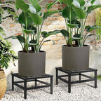 Plant Stand Indoor Outdoor, 2-Pack 18 Inch Heavy Duty Plant Stands Riser Metal Pedestal Stand for Large Flower Pot, Wrought Iron Flower Stand Display Planter Shelf for Living Room, Patio - Image 5