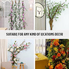 63" Faux Tree Trunk Branch Wall Hanging Grape Vines Spooky Decor - Image 4