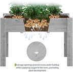 GarveeHome 47×23×30IN Elevated Raised Garden Bed, Ergonomic Fir Planter Box - Image 7
