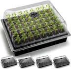 RooTrimmer 5-Pack No-Drip Seed Starting Trays with 4" Humidity Dome by RooTrimmer