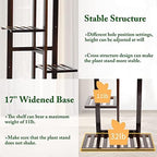 DolceLuna Plant Stand Indoor 6 Tier, Bamboo Plant Shelf Corner Flower Rack - Image 5
