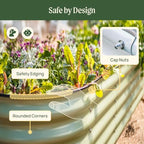 Vego garden Aluzinc Raised Garden Bed Kits, 17" Tall 6 in 1 Modular Metal Raised Planter Bed for Vegetables Flowers Patio Ground Planter Box, Terra Cotta - Image 6