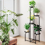 INGIORDAR Plant Stand Indoor Outdoor Corner Tall Plant Shelf 5 Tier Metal - Image 5