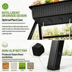 4FT Vertical Garden Bed, 5 Tiers Vertical Raised Garden Planter, 23.5 * 25.4 * 48.6Inch Outdoor Garden Raised Bed with Drainage System, Vegetable Flower Planter Raised Stand Elevated Planter Box - Image 4