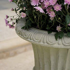 Great Deal Furniture Outdoor/Indoor Antique Green Stone Finish Planter/Urn, 26" - Image 3