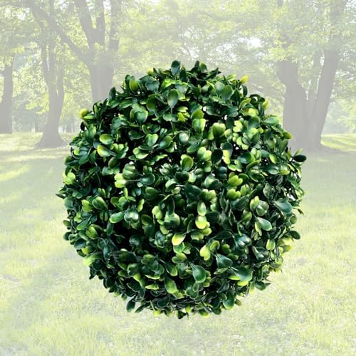 Artificial Plant Topiary Ball Dia 20in, Faux Plant Topiary Ball Extra Large, Garden Spheres Outdoor, Topiary Balls Artificial Outdoor, Lifelike Moss Balls Decorative Set by ATYUJKB